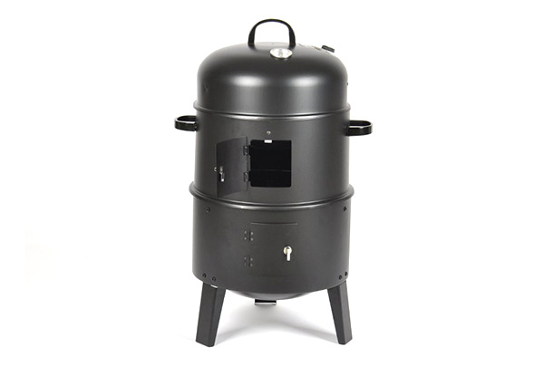 Three-in-One Charcoal Smoker, Roaster & BBQ Grill
