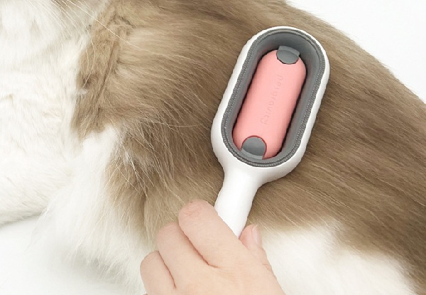 Three-in-One Pet Grooming Brush - Two Colours & Two Sizes Available