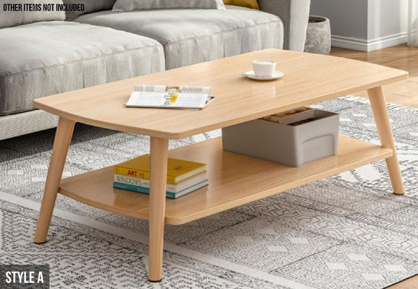 Two-Tier Coffee Table - Two Styles Available