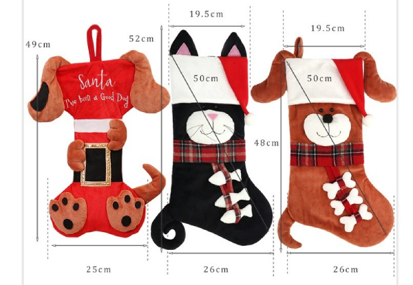 Animal Christmas Stockings - Three Styles Available