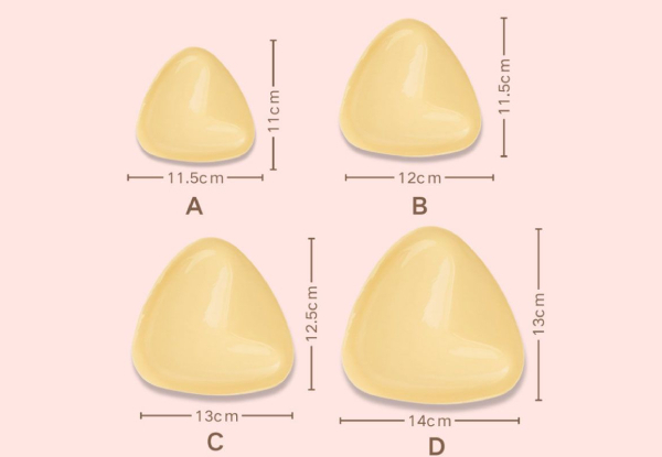 Double-Sided Adhesive Bra Padding with Five Pairs of Disposable Nipple Covers - Four Sizes Available