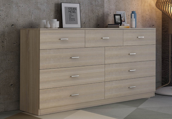 Nine-Chest of Drawers Sideboard Cabinet