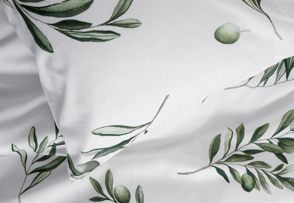 Eleni Duvet Cover Incl. Pillowcase - Available in Four Sizes & Option for Extra European Pillowcase