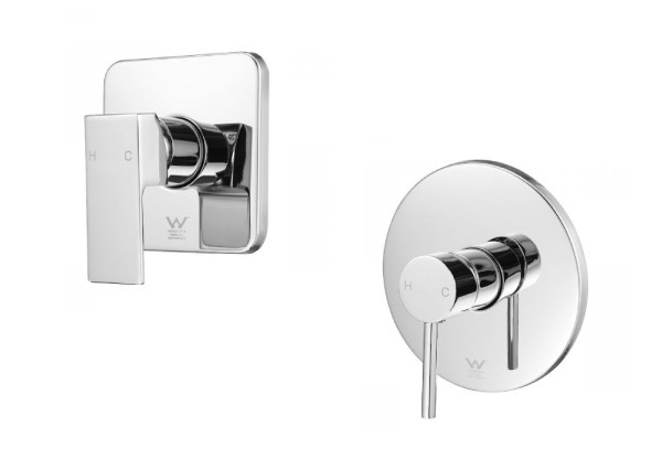 Chrome Bathroom Shower Tap Mixer - Two Styles Available