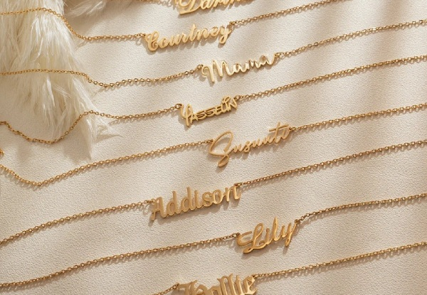 Custom Gold Name Necklace