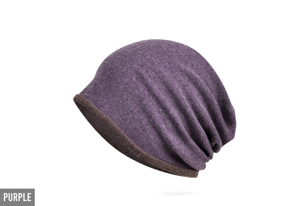 Unisex Dual-Layer Slouchy Beanie - Five Colours Available