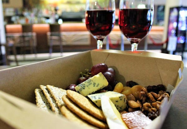 Two Person Movie Package incl. Two Tickets, Cheese Box Platter to Share & Two Wines or Beers - Option for Four People Available