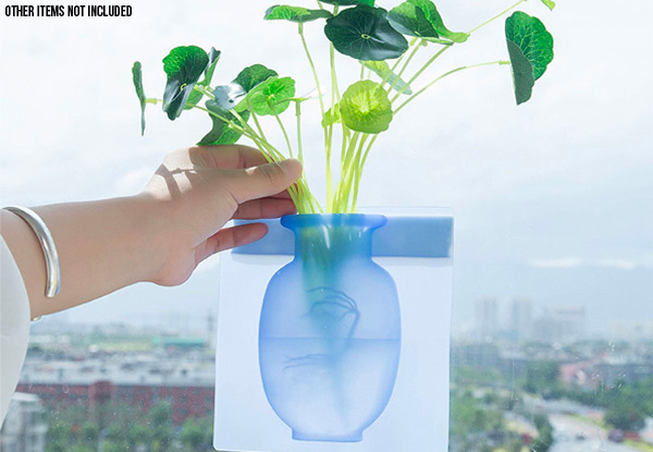Silicone Sticky Wall Magic Plant Vase - Three Colours Available