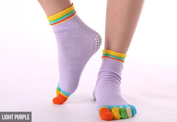 Anti-Slip Toe Socks - Six Colours Available