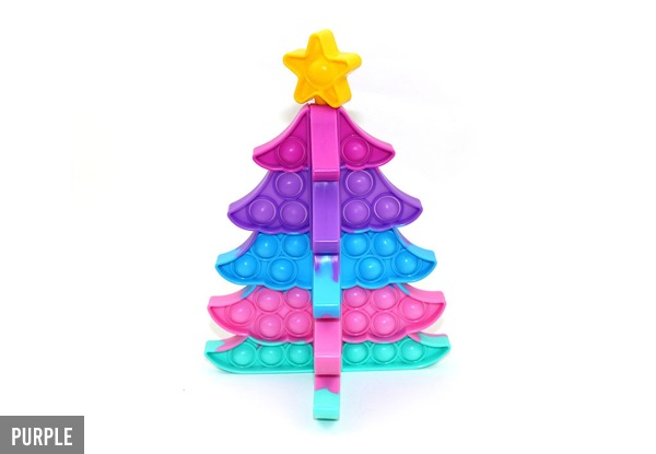 Christmas Push Pop It Fidget Toy - Three Colours Available