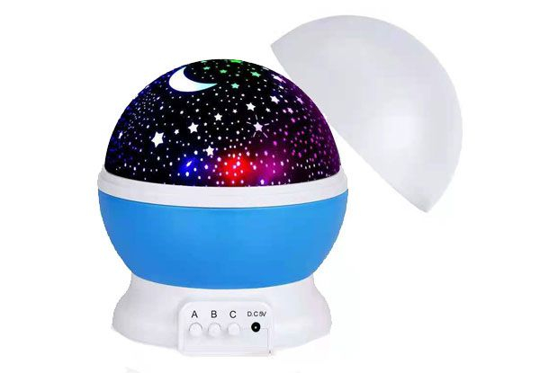 Galaxy Star Projector Rotating LED Night Light - Three Colours Available