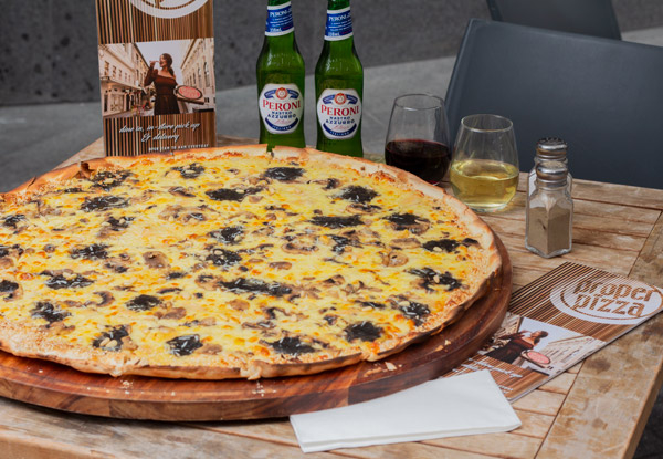 Takeaway 40cm Pizza - Options for Two, 60cm Pizza & Dine-In incl. Four Peronis or Four Glasses of Wine
