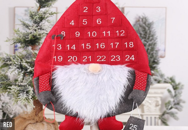 Christmas Countdown Calendar - Two Colours Available