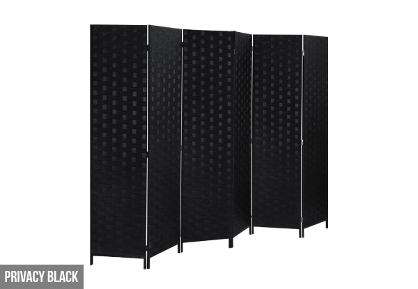 Six-Panel Room Divider Stand - Two Styles Available