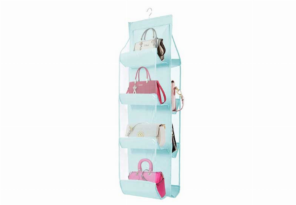 Eight-Pocket Handbag Hanging Organiser - Available in Three Colours