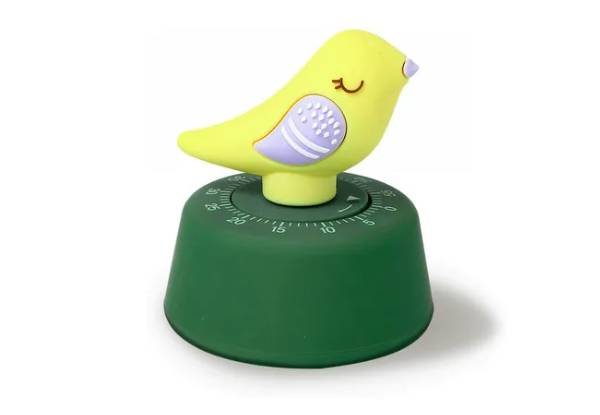 60-Minutes Cute Bird Manual Wind-Up Timer