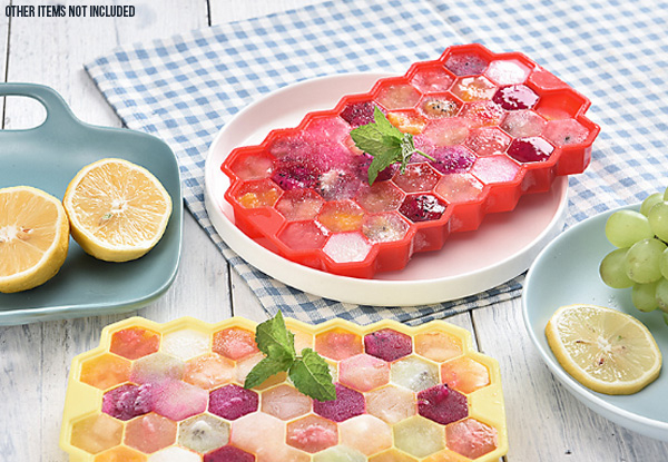 37-Hole Honeycomb Ice Cube Mould - Four Colours Available
