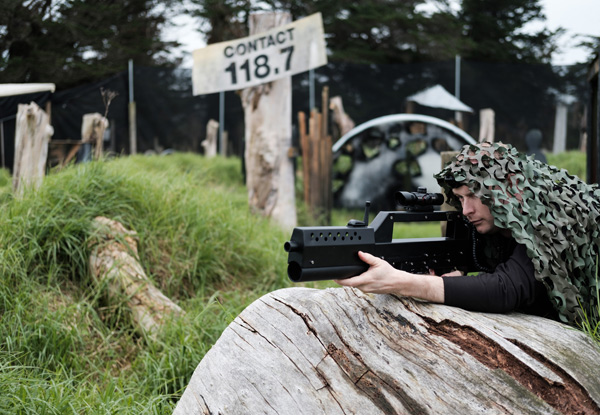 One-Hour Outdoor Combat Laser Tag Pass for One Person