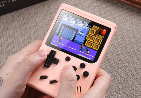 500 in 1 Handheld Gaming Console - Pink