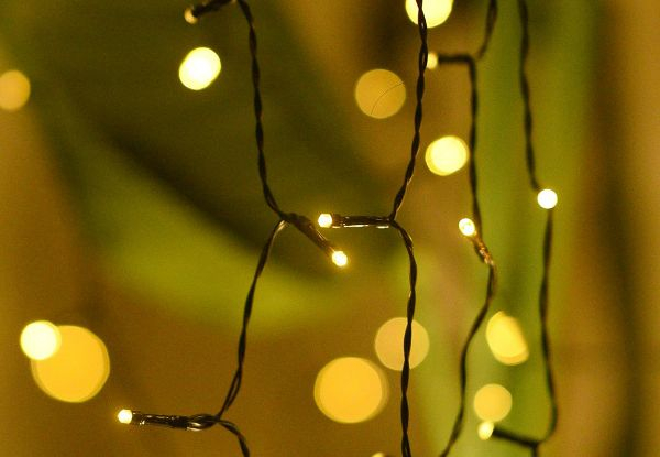 Solar-Powered Christmas LED String Lights - Available in Three Styles & Option for Four Colours