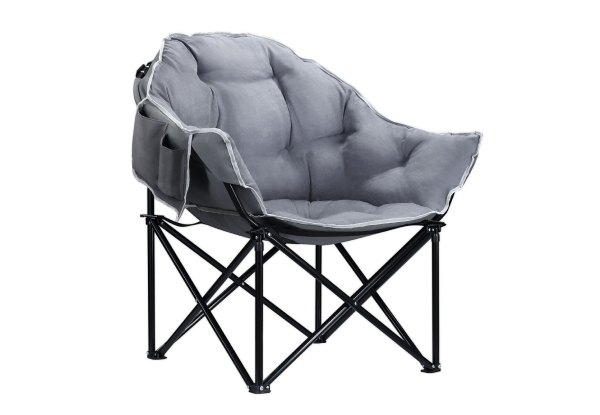 Foldable Cushioned Camping Chair