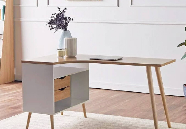 Jona 145cm Corner Desk with Storage