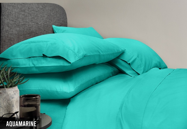 Bedding N Bath 600TC Pure Cotton Sheet Set - Available in Six Colours & Six Sizes