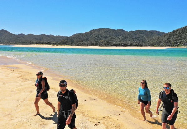 Per-Person, Double Room (Minimum Two People per Room), Three-Day Abel Tasman Self Guided Walk incl. All Meals, Accommodation & Transfers