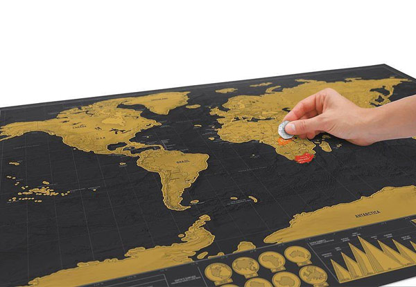 Deluxe Travel Scratch Off World Map