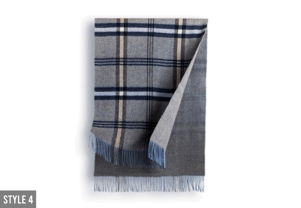 Ugg 100% Australian Merino Wool Reversible Wrap - Five Styles Available