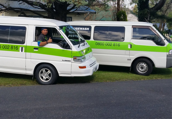 Two-Bedroom Full House Wash incl. Exterior Window Clean, Gutter Clean & Roof Treatment - Options for up to Five-Bedroom Homes