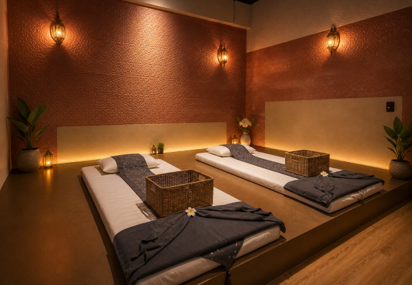 Couples Relaxation Massage Package in Wairau Valley with Sauna & Complimentary Tea & Cookies - Options for Two Couples (Four People), or Traditional Thai Massage Experience