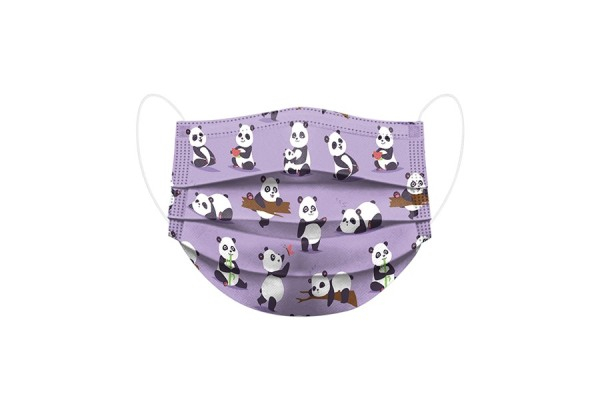 50-Pack of Kids Cute Panda Face Masks - Option for 100-Pack