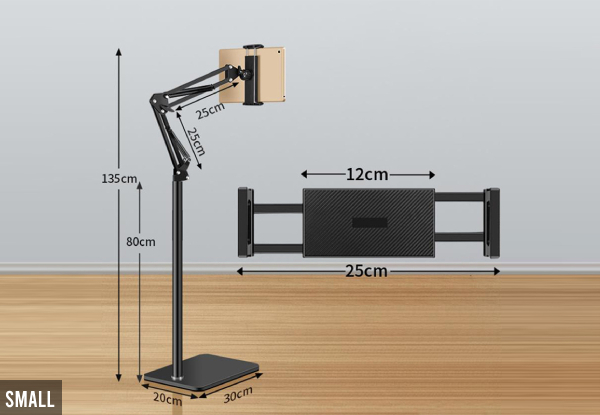 Adjustable Tablet Floor Stand - Available in Two Sizes