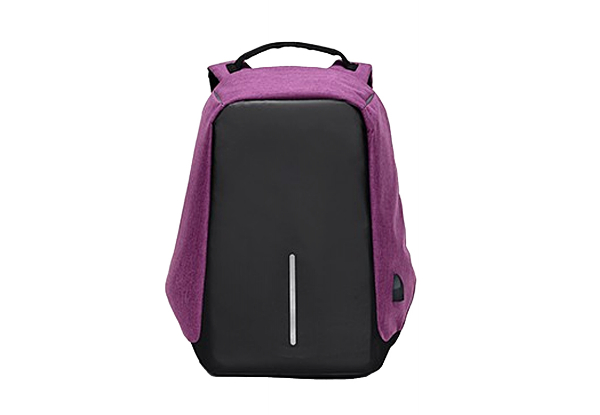 Anti-Theft Laptop Backpack with USB Charging Port - Available in Four Colours & Option for Two-Pack