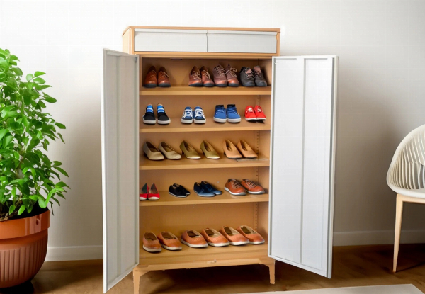 Lonna Steel Shoe Cabinet Range - Five Options Available