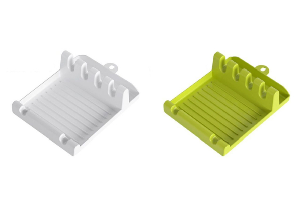 Silicone Utensils Rest with Drip Pad - Two Colours Available