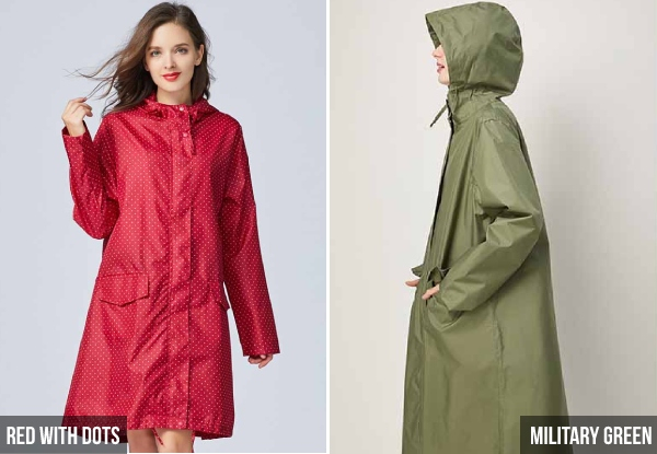Women’s Rain Jacket with Carry Bag - Four Sizes & 11 Colours Available