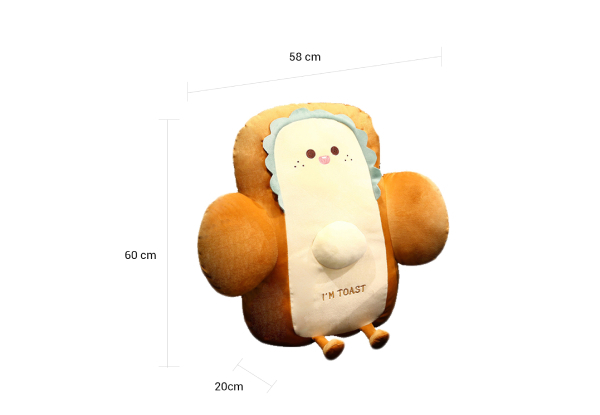 Toast-Bread Cushion - Two Designs Available