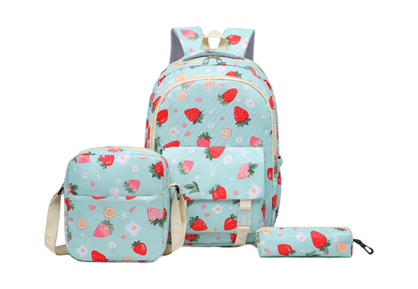 Kids Backpack with Lunch & Pencil Bag Set - Available in Three Colours & Option for Two Sets