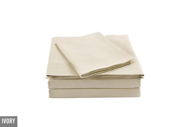 Royal Comfort Bamboo Blended Sheet & Pillowcases Set 1000TC Ultra Soft Bedding Range - Seven Options Available