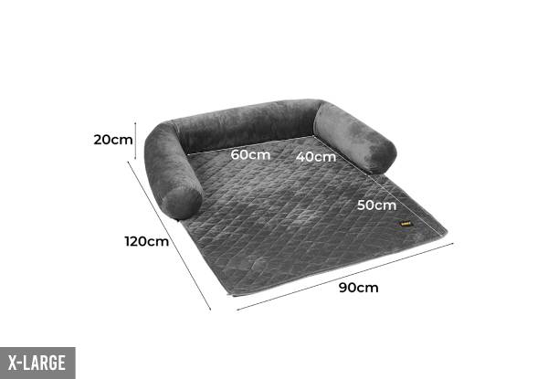 PaWz Water-Resistant Pet Sofa Cover with Bolster - Three Sizes Available