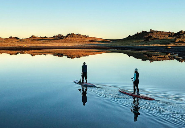 One-Hour Stand-Up Paddle Board (SUP) Group Lesson for Two - Options for One Person & Three People