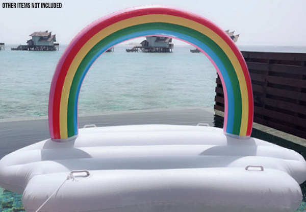 Giant Rainbow Pool Float Toy with Free Delivery