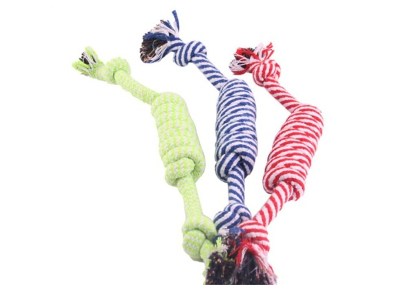 10-Pieces Spiral Molar Cleaner Cotton Rope Dog Toys
