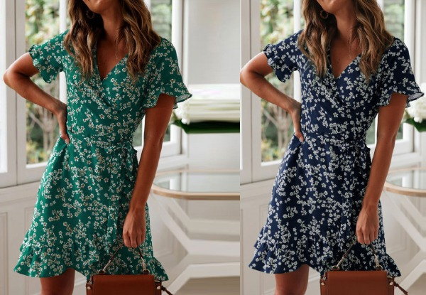 Floral Dress - Two Colours & Five Sizes Available