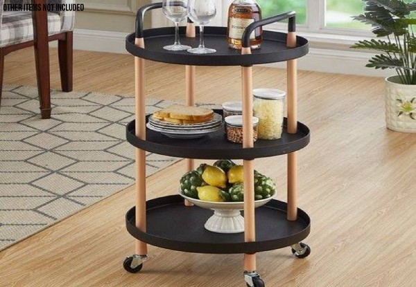 Three Tier Trolley - Two Colours Available