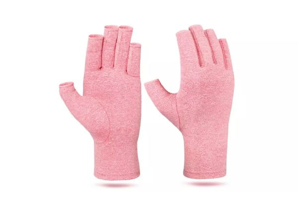 Pair of Fingerless Compression Gloves - Five Colours & Three Sizes Available
