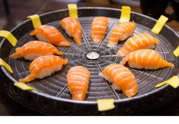 Portable Round BBQ Stone Grill