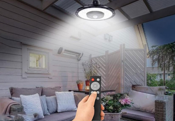 Motion Sensor Solar Shed Light with Remote